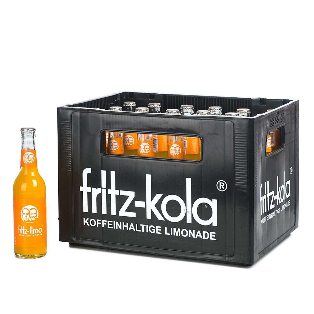 fritz-limo Orange Glas